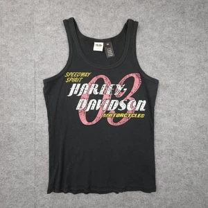 Harley-Davidson Tank Womens 2XL Rhinestone Y2K Speedway Spirit Motorcycles Biker - Picture 1 of 6