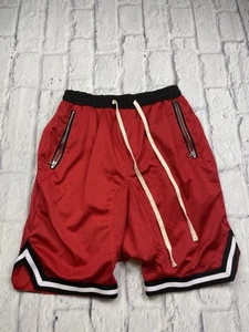 FEAR OF GOD Fifth Collection 2017 Men’s Red Mesh Shorts Sz M Limited Edition - Picture 1 of 13