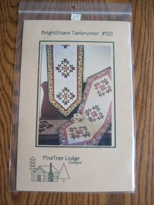 Bright Stars Tablerunner Quilt Pattern PineTree Lodge Designs #122 NIP - Picture 1 of 2