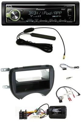 Pioneer MP3 USB CD DAB Lenkrad Autoradio für Nissan Micra 10-13 schwarz - Bild 1 von 4