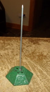 vintage 6 3/4" long metal desk spike rod paper holder in good shape used - Bild 1 von 5
