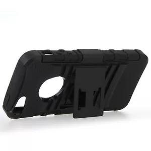 custodia ibrida morbida rigida removibile per Apple iPhone 5 5s stand incluso - Foto 1 di 1