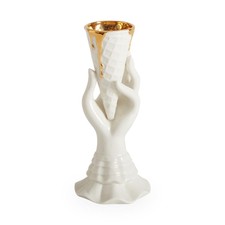 NEW Jonathan Adler Gilded I-Scream Vase