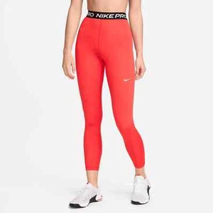 NIKE Pro Dri-Fit Compression Leggings 7/8 Length Red Size Large 5963-696 - Picture 1 of 7
