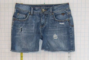 Justice Simply Low sz 14 Girls Blue Jeans Denim Shorts C0888 - Picture 1 of 9