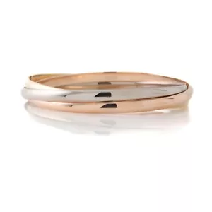 Cartier Trinity Tri-Color Bangle Bracelet 18k Gold Classic Model - Picture 1 of 4