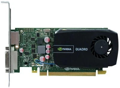 Grafikkarte 4K NVIDIA QUADRO K600 1GB GPU PCIe x16 HDCP DP1.2 CUDA OpenGL OpenCL - Image 1 of 2