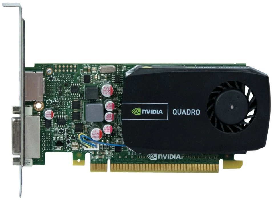 Graphic Card 4K Nvidia Quadro K600 1GB Gpu Pcie x16 Hdcp DP1.2 Cuda Opengl - Image 1 of 2