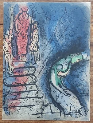 Marc CHAGALL (1887-1985) ORIGINAL Lithographie 251 AHASVERUS & VASTHI Expertise - Bild 1 von 4
