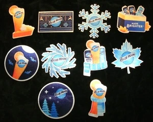 Blue Moon Beer Peel and Stick Cloth Patches/Stickers--Lot of 10--NEW--FREE SHIP - Picture 1 of 3