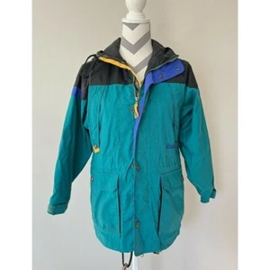 NORDICA womens Ski jacket parka size 12 LARGE Vintage 90s snowboard  full zip - Picture 1 of 10