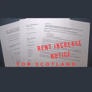 Rent increase notice form for Scotland Scottish Landlords & Tenants - Picture 1 of 3
