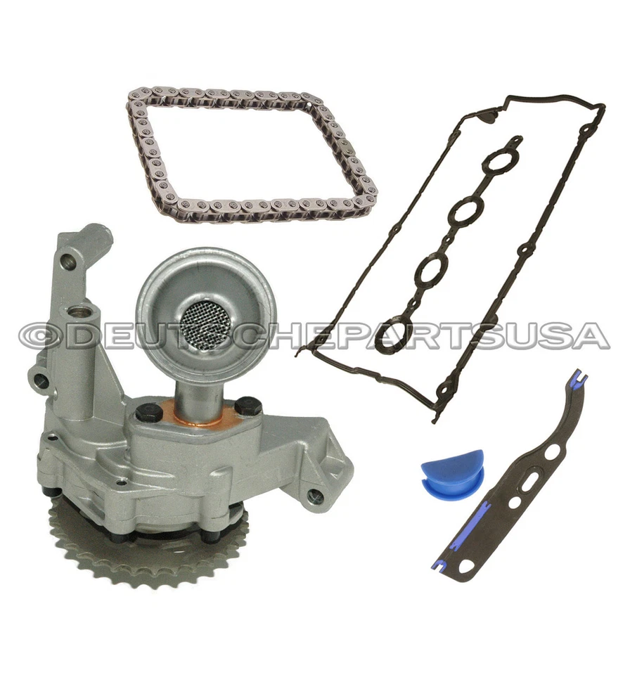 BOMBA DE ACEITE MOTOR VW PASSAT AUDI A4 1.8L + JUNTA TAPA VÁLVULA + CADENA 06A115105A Foto 1 de 1