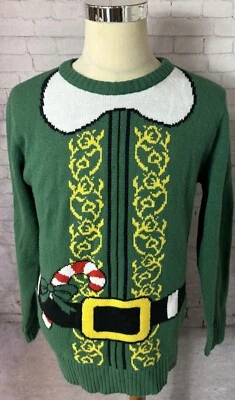Suéter Jem Holiday Elf Manga Larga Verde Para Hombre Talla Mediana Foto 1 de 4