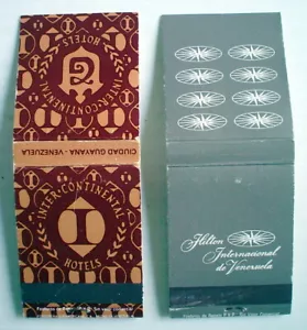 DOS FÓSFOROS DE COLECCIÓN DE LOS AÑOS 70 **HOTELES VENEZOLANOS** 2 CAJAS DE FÓSFOROS ANTIGUAS - Imagen 1 de 5