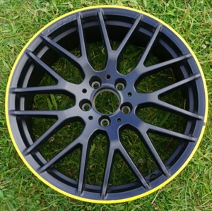 Mercedes-Benz A AMG A45 8Jx19 H2 ET48 19" Alloy Wheel Yellow Rim Night Edition - Picture 1 of 22