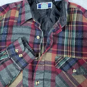Vintage Sutter & Grant Herren Langarm Knopfleiste Medium Flanell Hemd Taschen - Bild 1 von 6