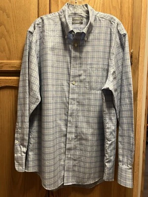 Etiquetas NWO Georgeous Azul Cuadros Sin Hierro Talla L Por Enro Foto 1 de 4