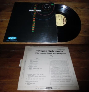 The Sensational Nightingales ‎– Spirituals LP ORG French Press Gospel With Tab - Picture 1 of 1
