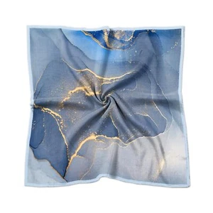 Silk Feeling Scarf 27.5 Inches Large Square Satin Head Hair Wrap Sleeping Fas... - Picture 1 of 7