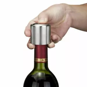 Stainless Steel Reusable Vacuum Sealed Champagne Red Wine Bottle Stopper Cap Hot - Bild 1 von 11