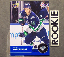 KEVIN KORCHINSKI 2021/22 Upper Deck  CHL Blue #190  Pre RC Chicago Blackhawks