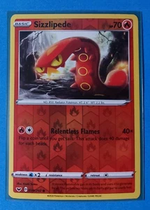 4x Sizzlipede 038/202 (1 holo inverso) Carta Pokémon Espada y Escudo común Casi nuevo - Imagen 1 de 3
