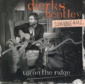 AUTOGRAPHED SIGNED CD INSERT - DIERKS BENTLEY "Up on the Ridge" CD Cover - Imagen 1 de 1