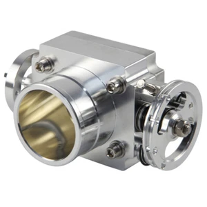 60mm Universal Aluminum Throttle Body VQ35TPS Intake Manifold Billet Silver - Picture 1 of 9