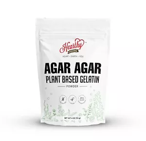 	Hearthy Foods Agar Agar Powder 4oz Vegan Gelatin Substitute	 - Picture 1 of 9
