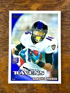 David Reed 2010 Topps RC #142 MINT Baltimore Ravens Rookie Jersey Utah Utes SP💙 - Picture 1 of 2