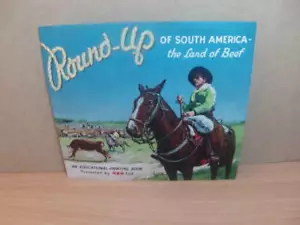 Libro de pintura Round-Up of South America - The Land of Beef Oxo c1960 - Imagen 1 de 1
