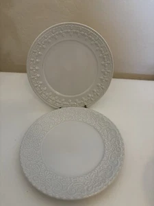 Lenox Chelse Muse White Dessert/Tidbit Plates Set of 2 Malaysia 6.5'' - Picture 1 of 4