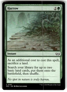 Harrow Commander: Duskmourn: House of Horror Regular MTG NM - Picture 1 of 2