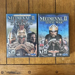 Medieval II : Total War + Kingdoms Expansion (PC, 2006) Sega Strategy Game - Picture 1 of 8