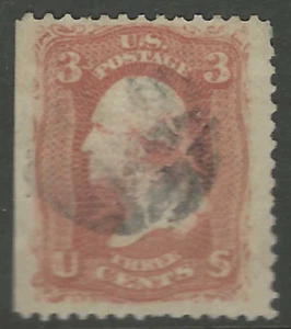 1861 WASH (88) GRILL USED SCOTT LISTED ("THIN PAPER VARIETY" - Picture 1 of 4