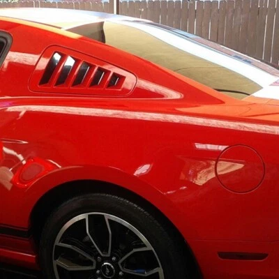 Rejilla de ventilación de cuarto de montaje empotrado en naranja de competición pintada SHR para 10-14 Mustang Foto 1 de 4