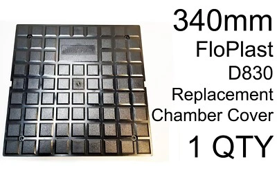 FloPlast D830 Ersatzabdeckung nur Schachtkammer Zugang Ablauf 340 mm