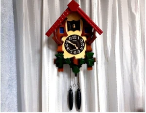 Citizen Cuckoo Wall Clock 4MJ224 B Wooden Vintage Quartz Tested Working Retro - Picture 1 of 7