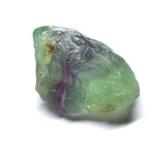 Piedra preciosa suelta áspera de fluorita verde púrpura natural sin tratar certificada 111,50 quilates - Imagen 1 de 7