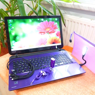 Toshiba L50 Skullcandy SOUND 15 pollici l 1TB Windows 11 l 8GB RAM NUOVO viol... - Immagine 1 di 4