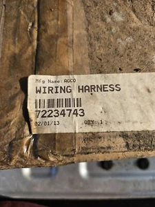 AGCO WIRING HARNESS 72234743 NOS MASSEY FERGUSON WHITE GLEANER ALLIS FENDT... - Bild 1 von 5