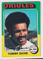 1975 TOPPS TOMMY DAVIS BALTIMORE ORIOLES #564