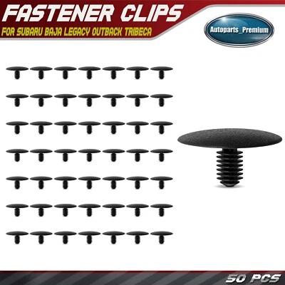 50 piezas clips de retención de aislamiento de capó de nailon de 7,7 mm para Subaru Baja Legacy Tribeca Foto 1 de 4