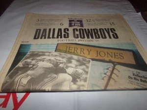 De colección Dallas Mornings News Dallas Cowboys Vista previa Fechas clave Historia College 95 - Imagen 1 de 21