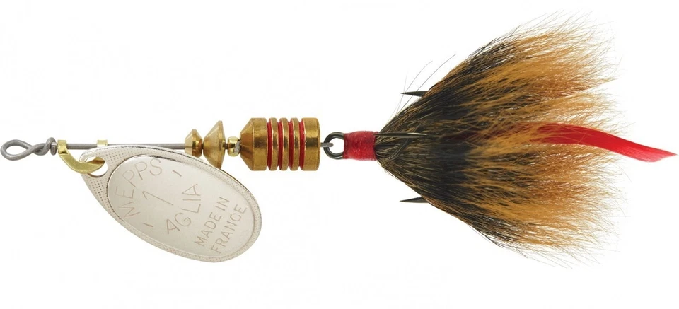 Mepps B1STSBR Aglia Dressed Treble 1/8-Ounce (Burn Trout) 414888 MEPPS