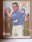 Johnny Unitas 1968 Topps Poster #1 Great Looking Vintage Colts Jumbo Size Card!