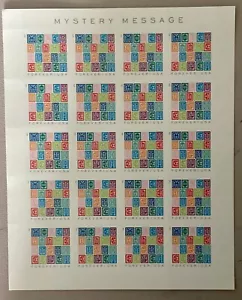 US 2021. Messaggio misterioso. Sc#5614. Pannello da 20. Nuovo di zecca. - Foto 1 di 1