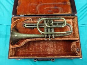 Vintage The Cleveland Cornet By H.N. White With Case No Mouthpiece - Picture 1 of 11