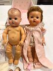 Vintage American character dolls set of 2 with accessories, and 16 outfits.